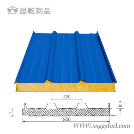 Rock wool roof sandwich panel